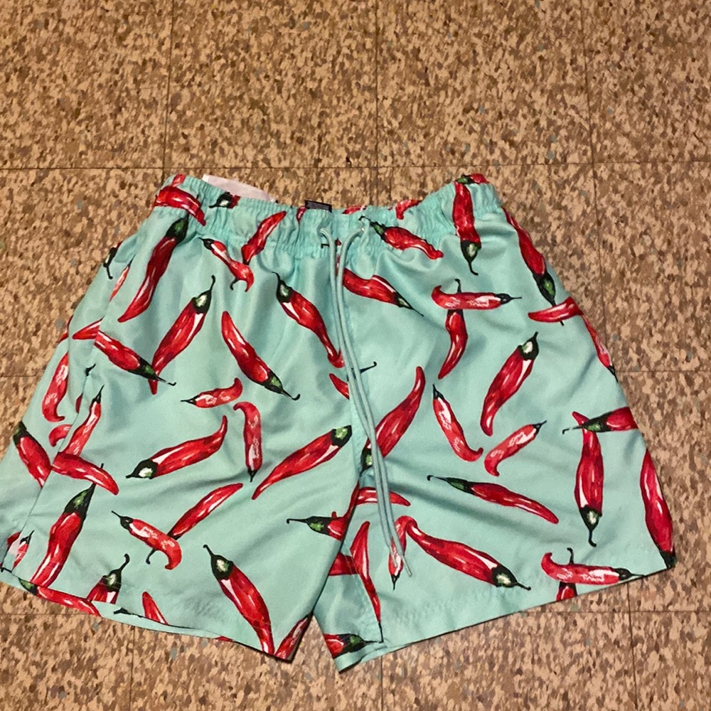 Chilli Pepper print Swim Trunks